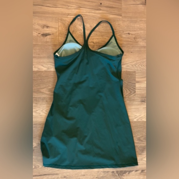 Green Athletic Dress Small Built-In Shorts Tennis Pickleball Athleisure Stretch - Picture 2 of 5